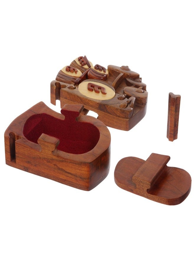 Beltiscool Handcrafted Wooden Musical Instrument Shape Secret Jewelry Puzzle Box - Drum Band - Image 3